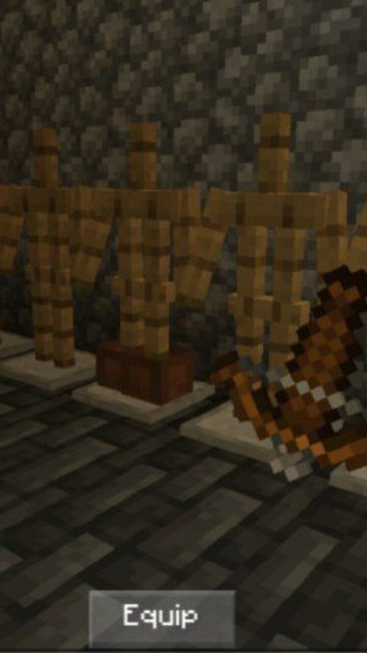 Armor Stands from Escape The Dungeon Map for Minecraft PE