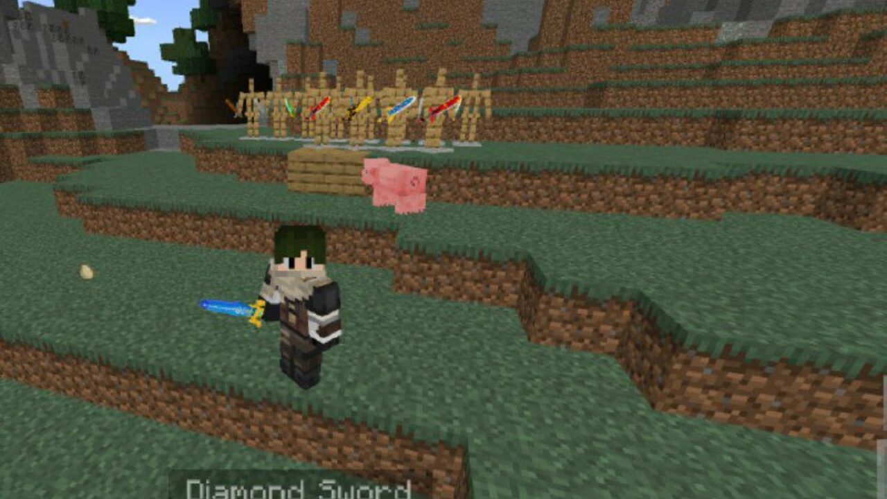 Diamond from Genshin Impact Texture Pack for Minecraft PE