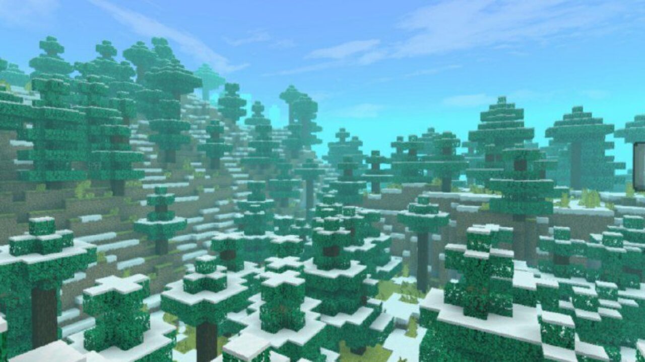 Forest from Iris Shader for Minecraft PE