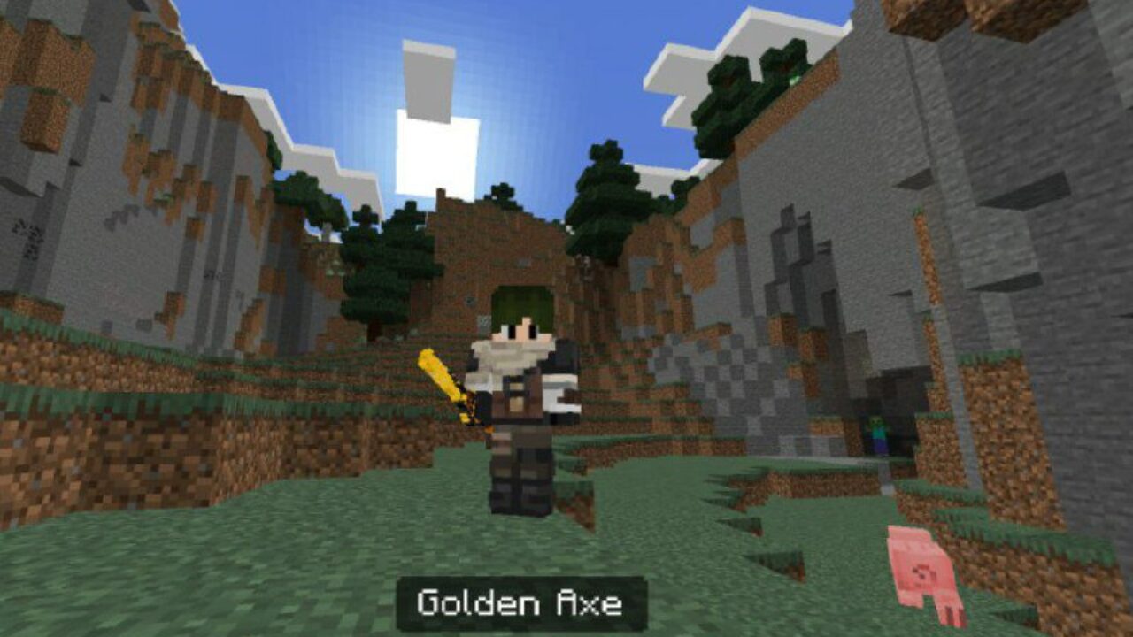 Golden from Genshin Impact Texture Pack for Minecraft PE