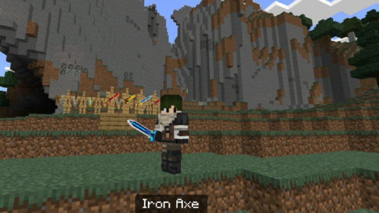 Iron from Genshin Impact Texture Pack for Minecraft PE