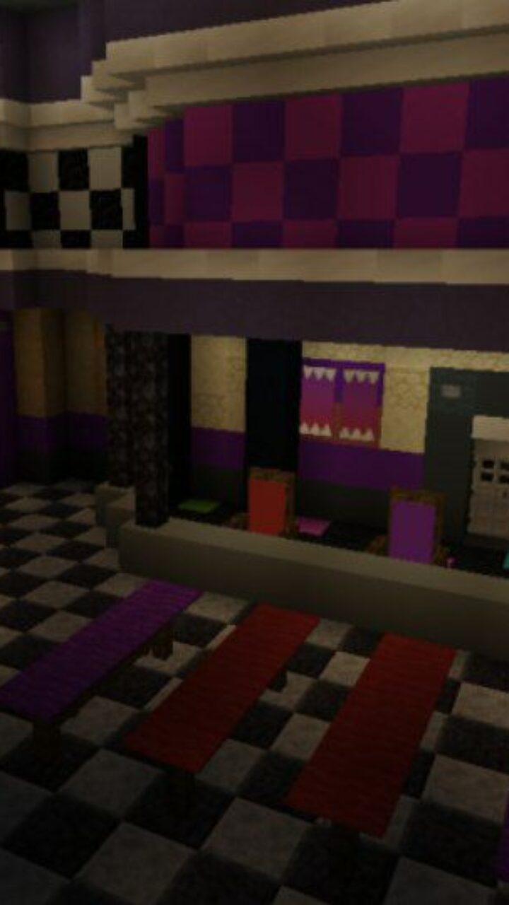 Top View from FNAF 6 Map for Minecraft PE