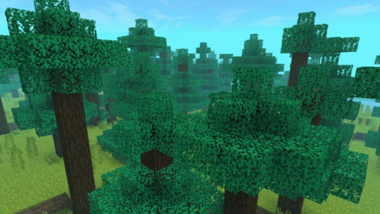 Trees from Iris Shader for Minecraft PE