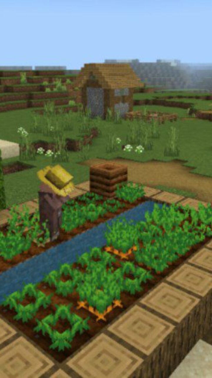 Village from Castle Defense Map for Minecraft PE