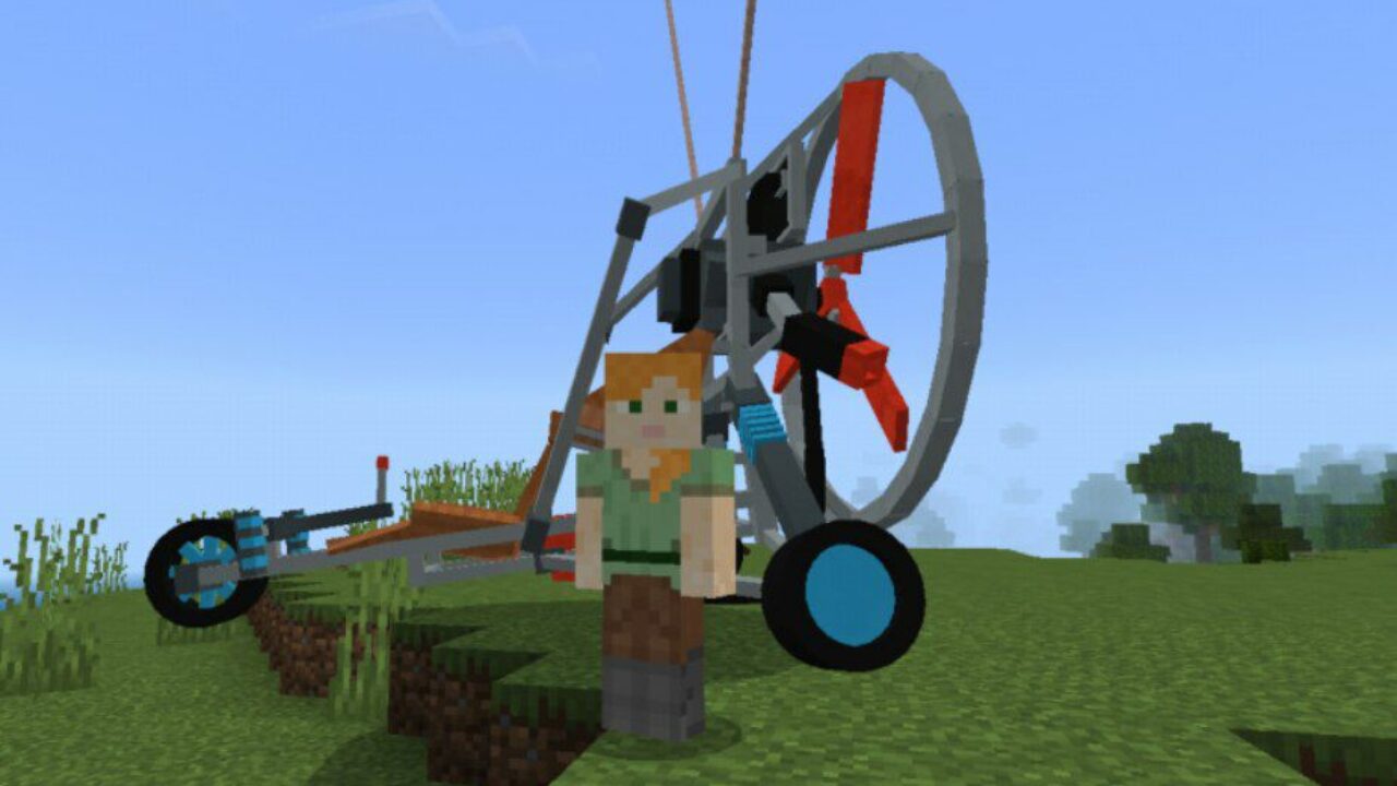 Animation from Parachute Mod for Minecraft PE