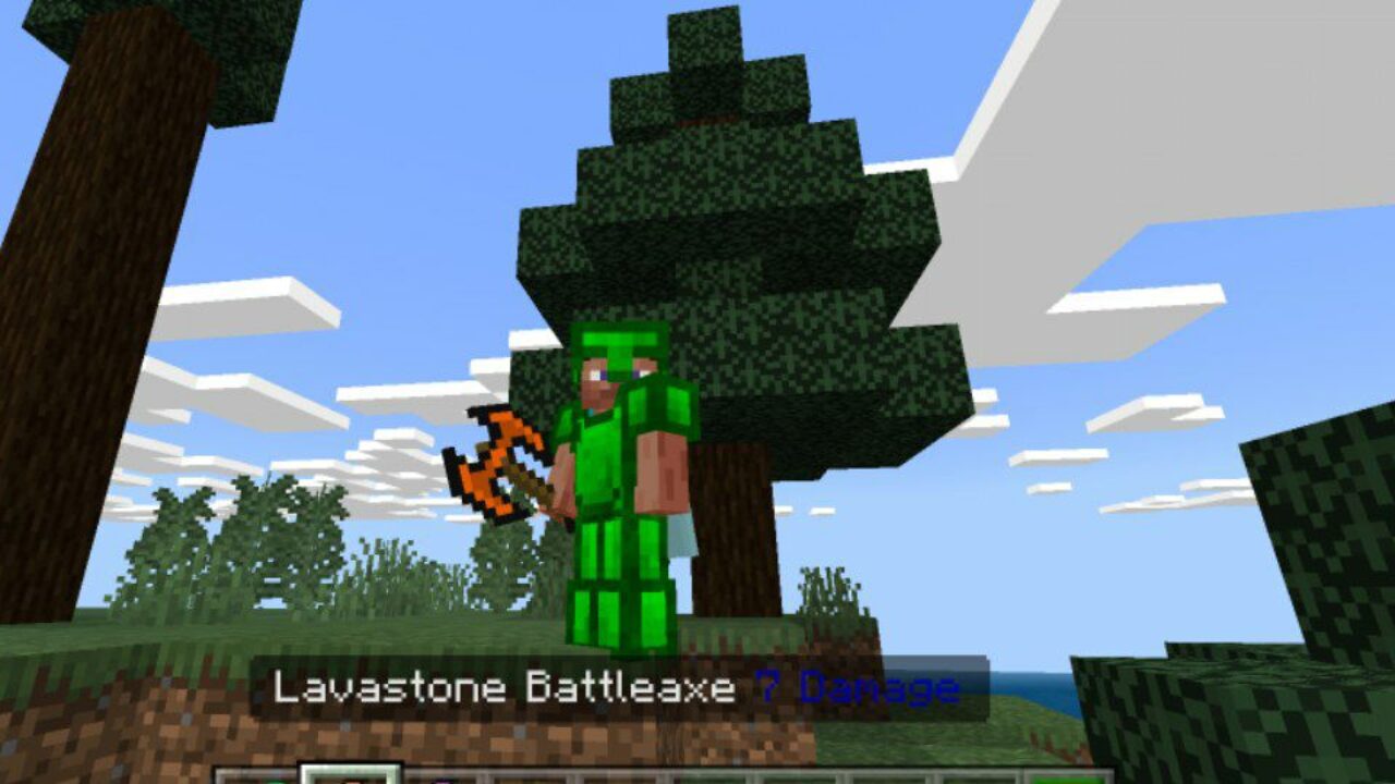 Battleaxe from Mines Mod for Minecraft PE