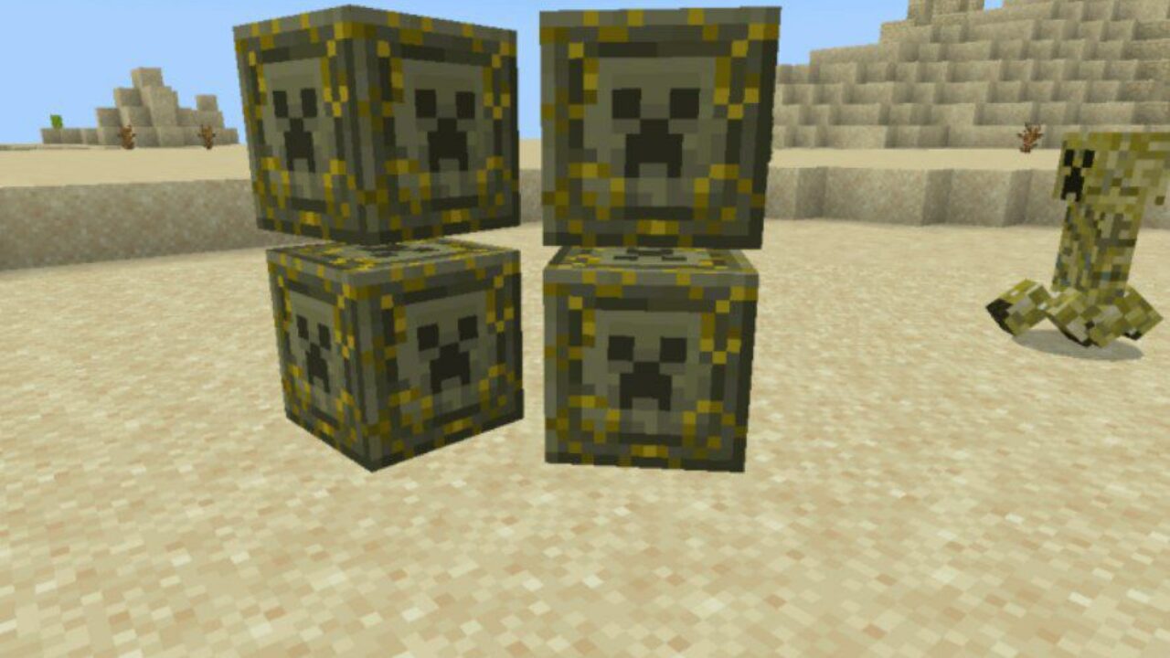 Creeper Block from Gloomy Update Mod for Minecraft PE