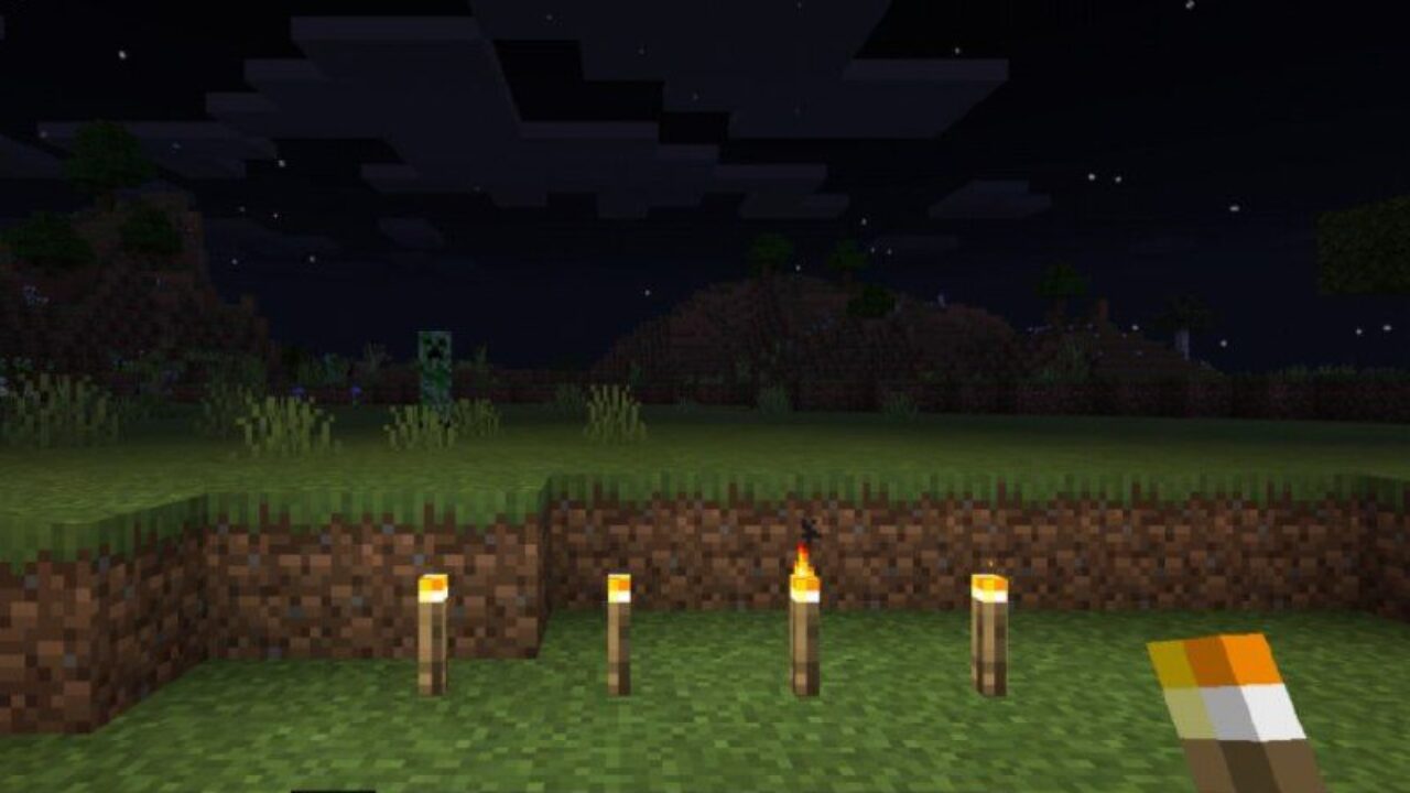 Dynamic from Torch Mod for Minecraft PE