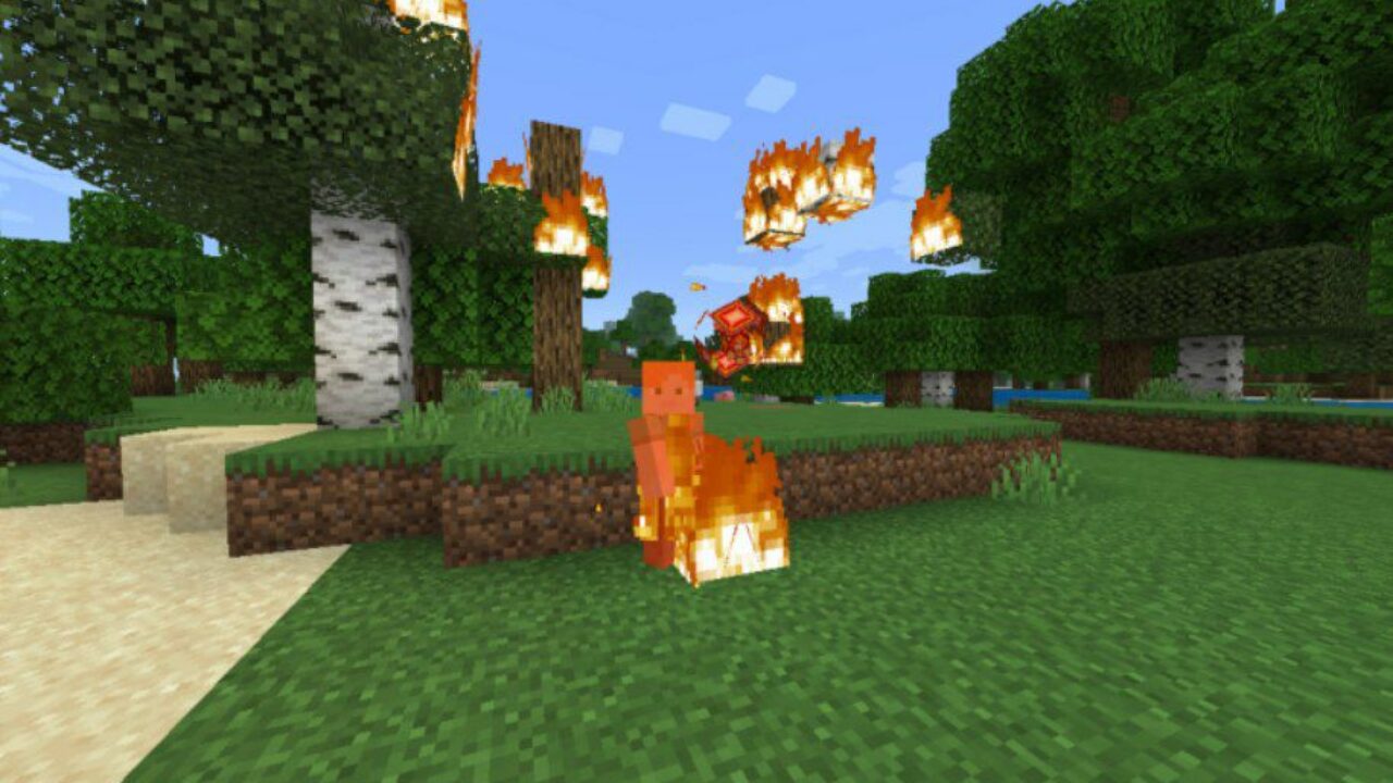 Fire Elements Mod for Minecraft PE