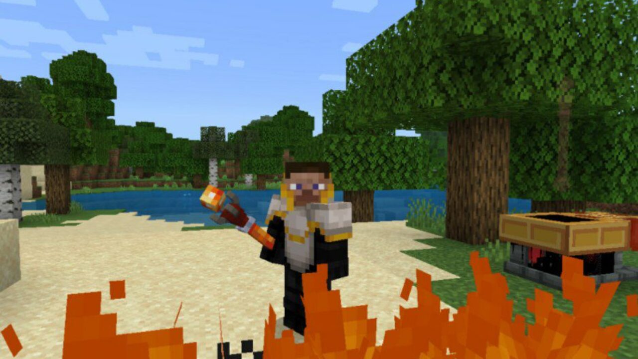 Fire Magic from Magic of the Elements Mod for Minecraft PE