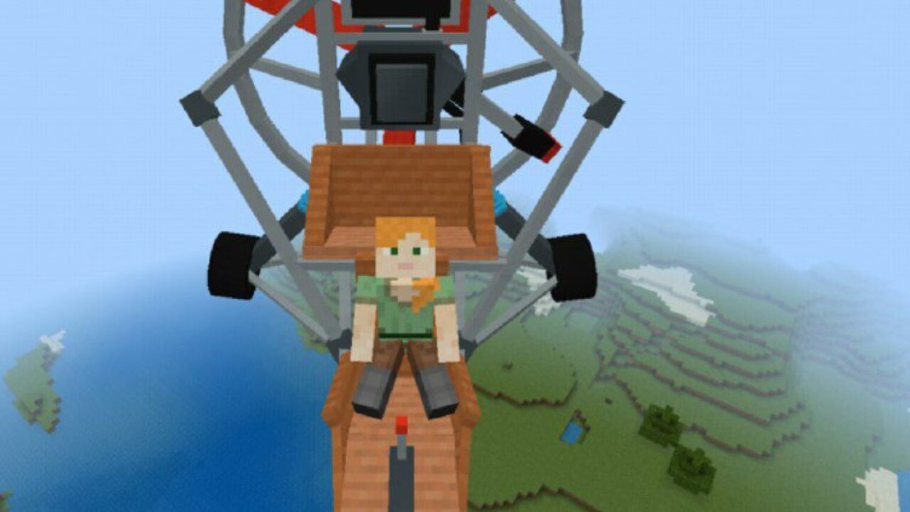 Fly from Parachute Mod for Minecraft PE