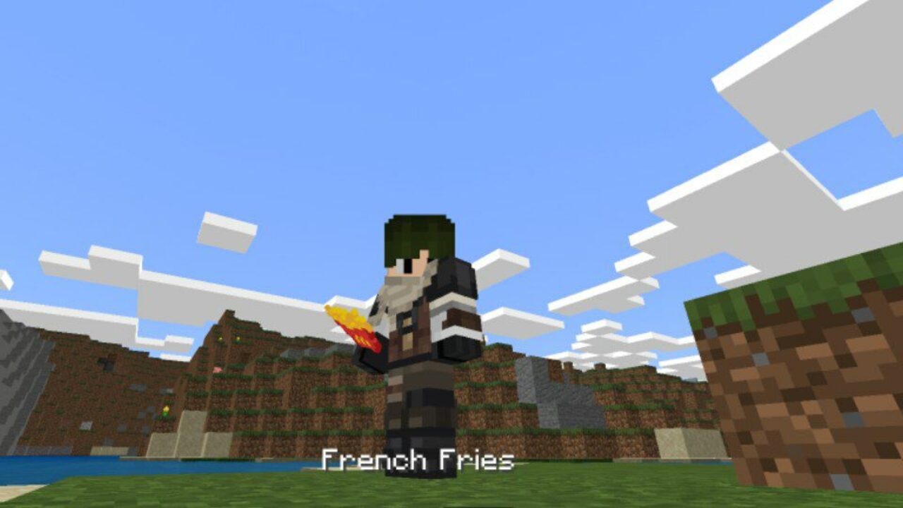 French Fries from Fastfood Mod for Minecraft PE