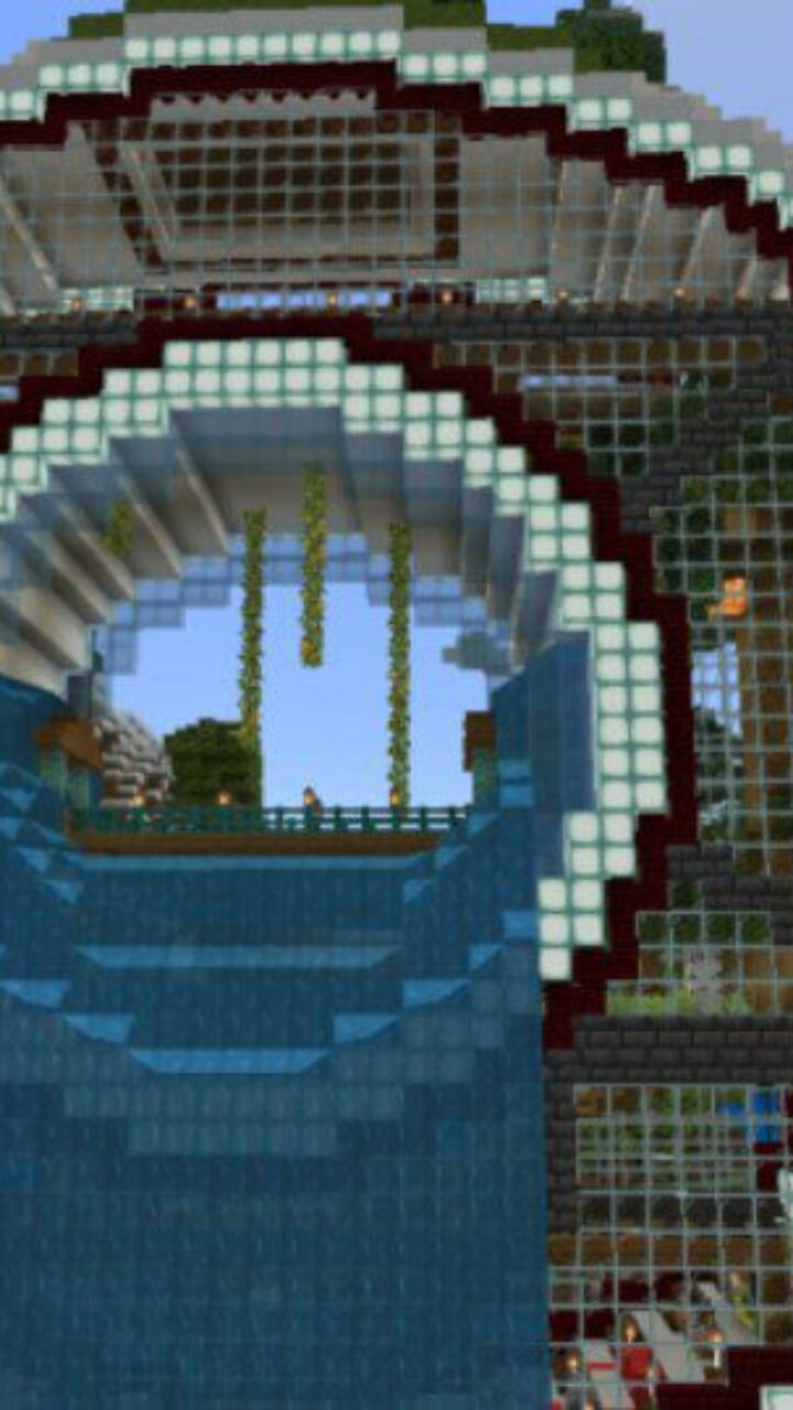 Futuristic from Mountain House Map for Minecraft PE