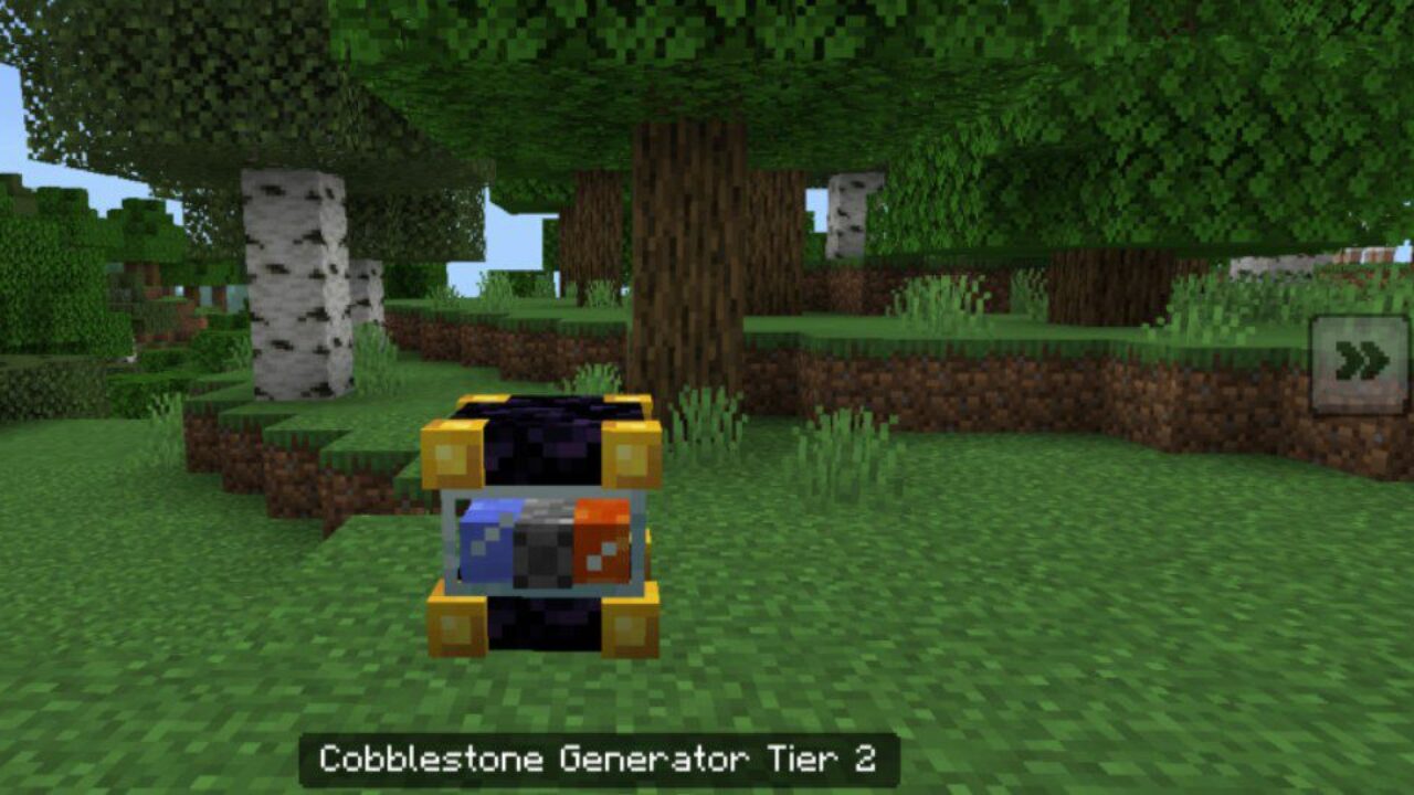 Gold from Cobblestone Generators Mod for Minecraft PE