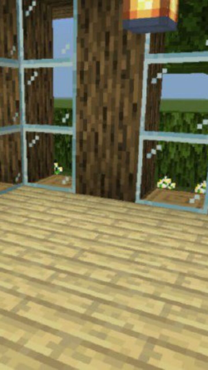 Inside from Mountain House Map for Minecraft PE