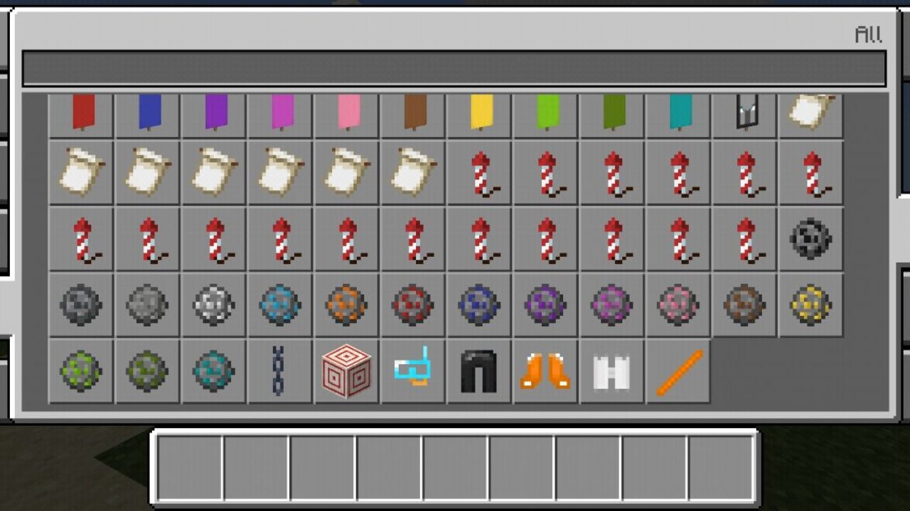 Inventory from Diving Mod for Minecraft PE