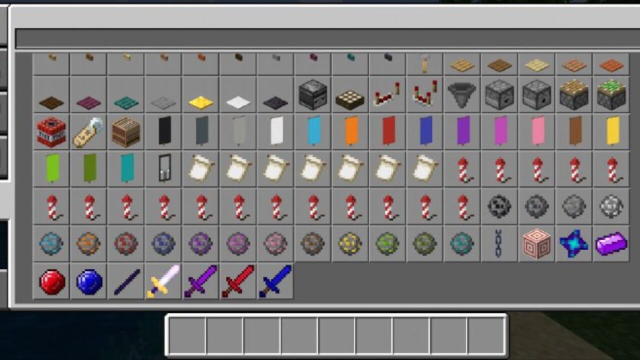 Inventory from Sapphire Mod for Minecraft PE