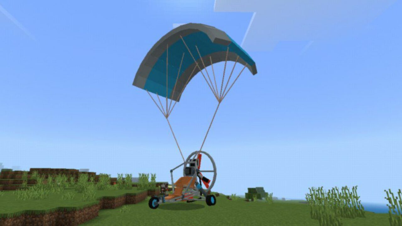 Powered from Parachute Mod for Minecraft PE