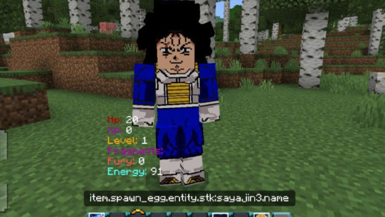 Sayajin from RYP Anime Mod for Minecraft PE