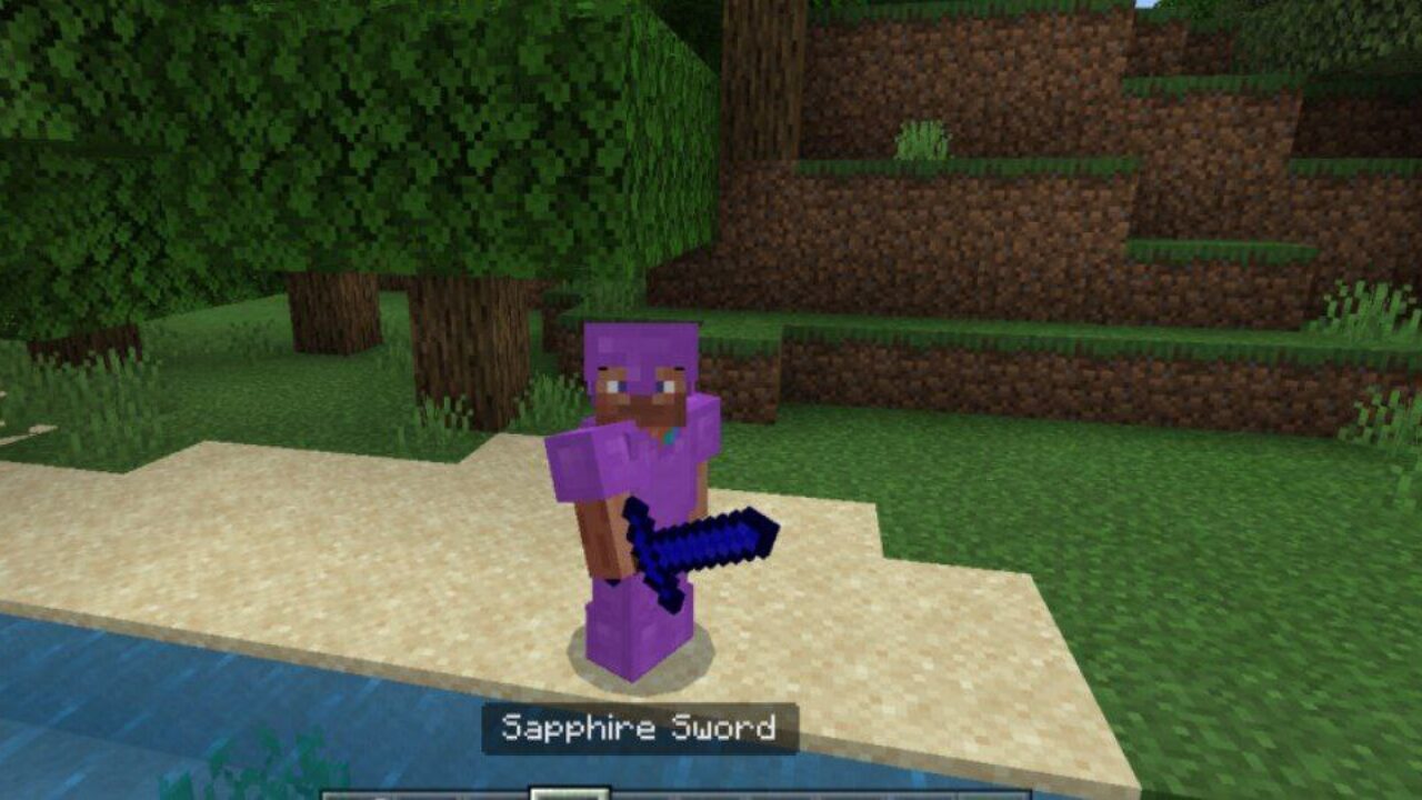 Sword from Sapphire Mod for Minecraft PE