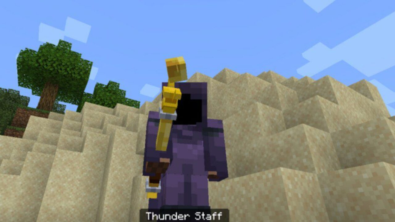 Thunder from Magic of the Elements Mod for Minecraft PE