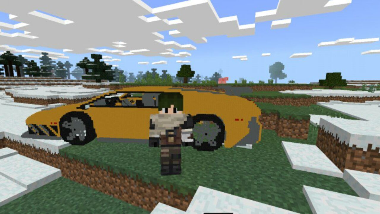 3D Cars Mod for Minecraft PE