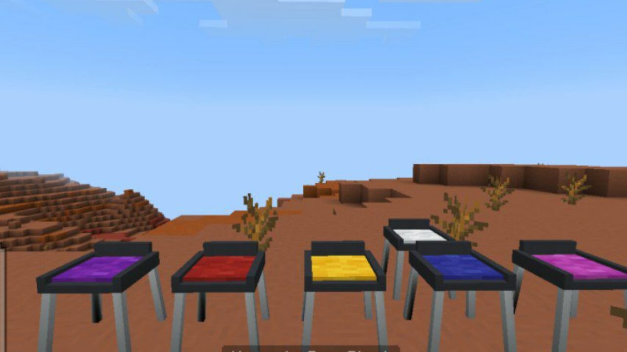 Bar Stools from Decocraft Mod for Minecraft PE