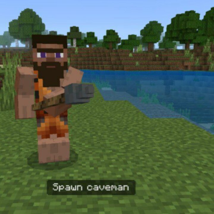 Caveman Mod for Minecraft PE