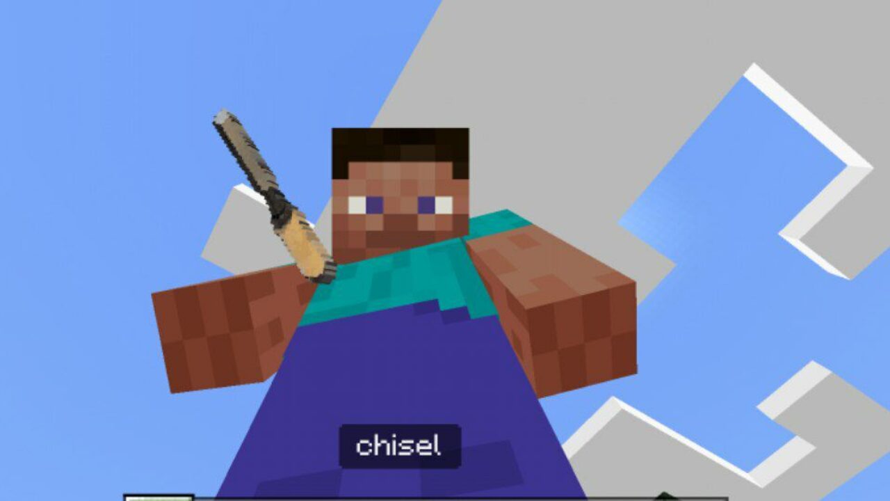 Chisel from 3D Blocks Mod for Minecraft PE