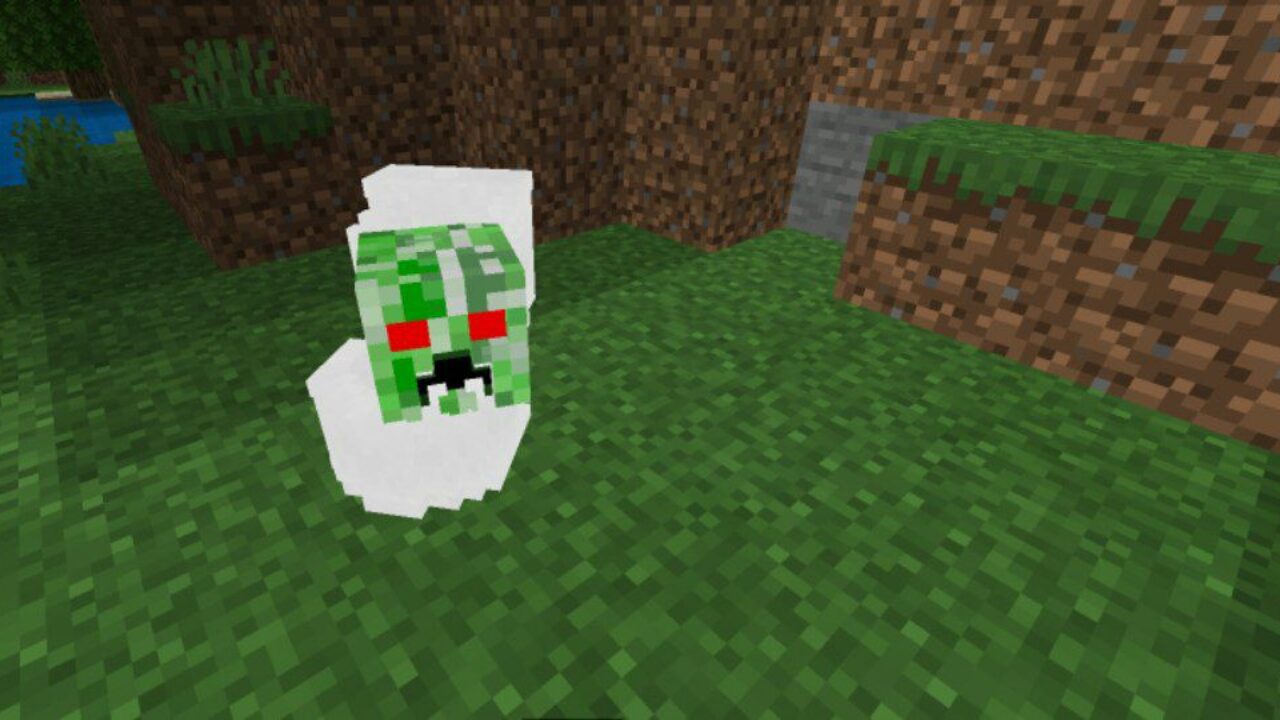 Creeper from Skibidi Toilet Texture Pack for Minecraft PE