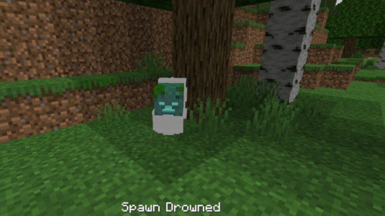 Drowned from Skibidi Toilet Texture Pack for Minecraft PE