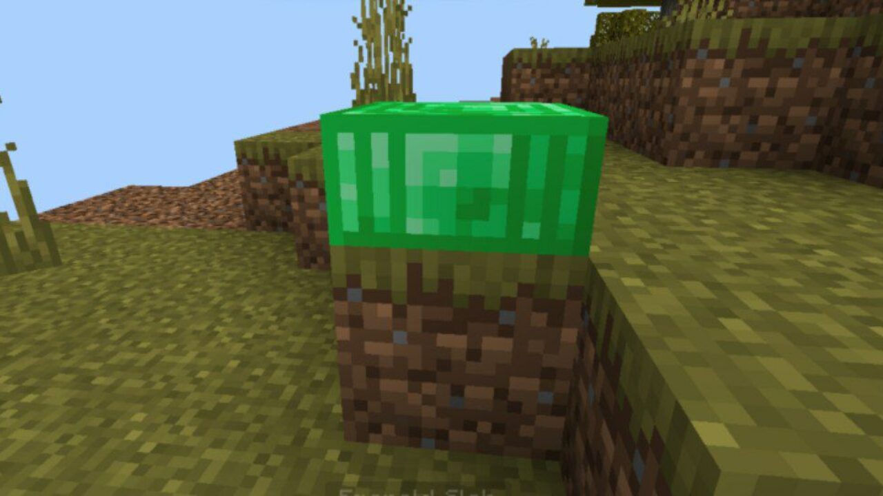 Emerald from Slabs Mod for Minecraft PE