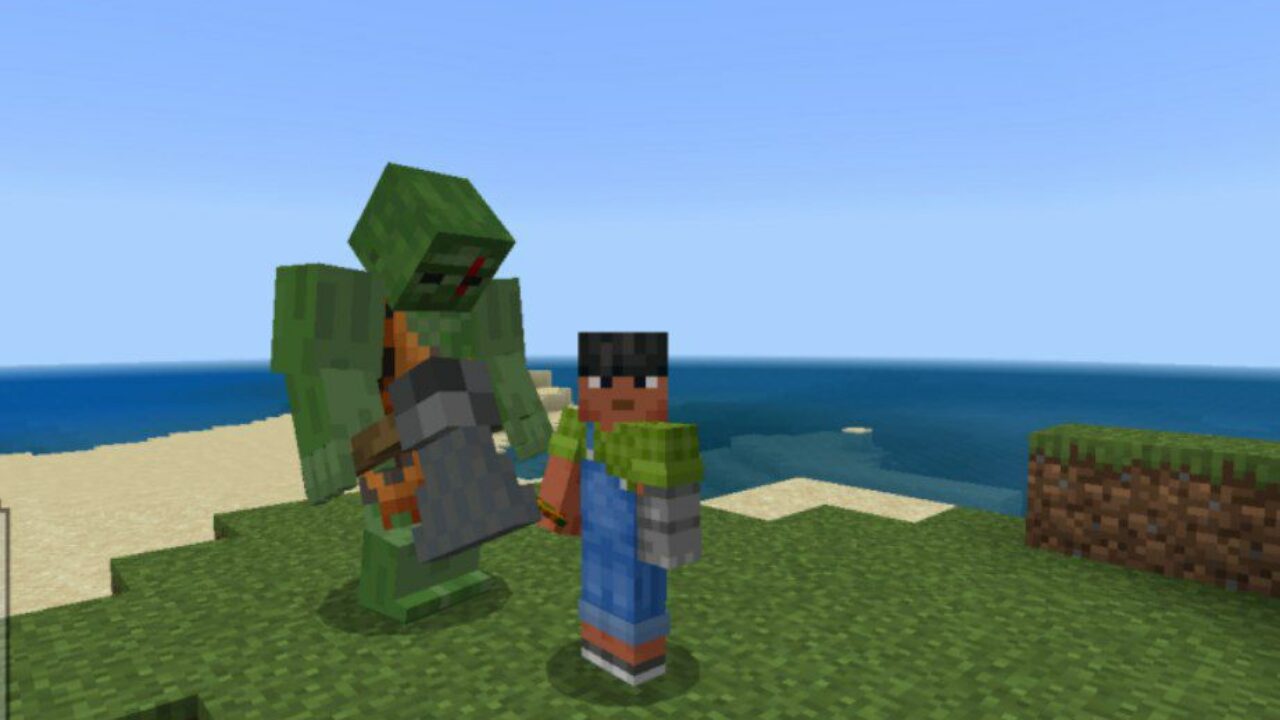 Giant Zombie from Caveman Mod for Minecraft PE