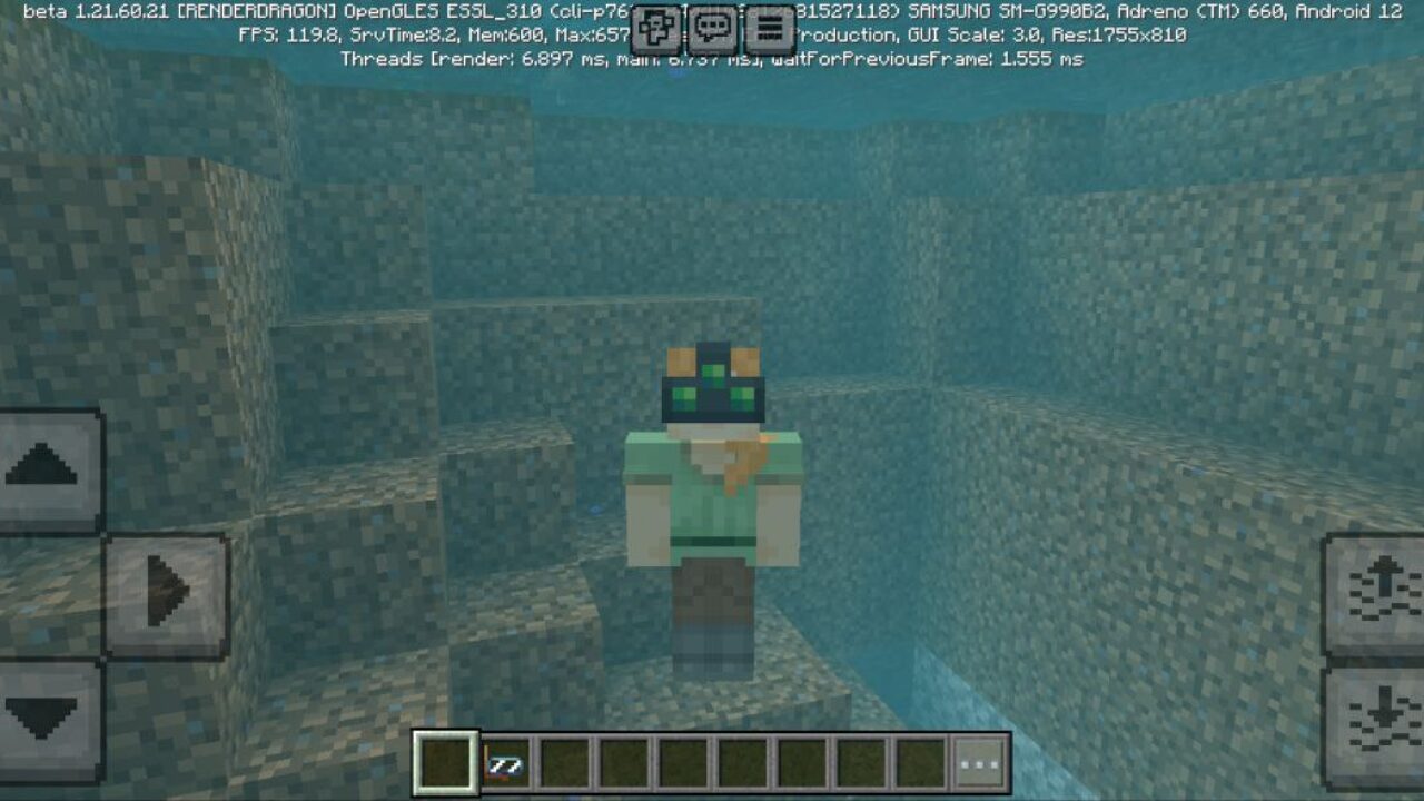 Glasses and Mask from Diving Mod for Minecraft PE