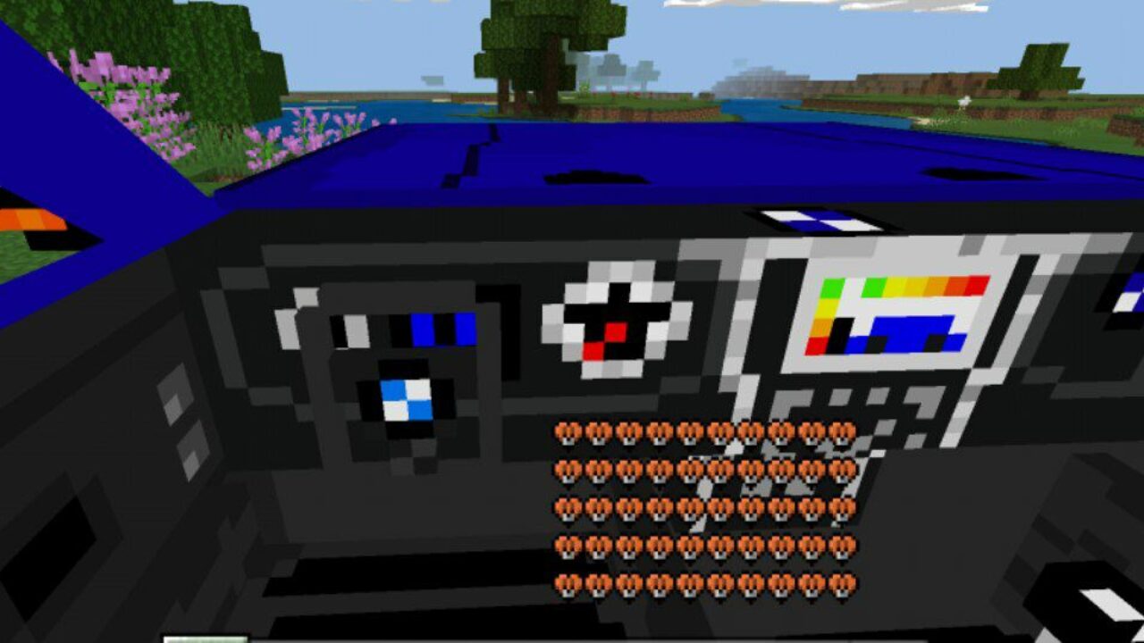 Inside from 3D Cars Mod for Minecraft PE