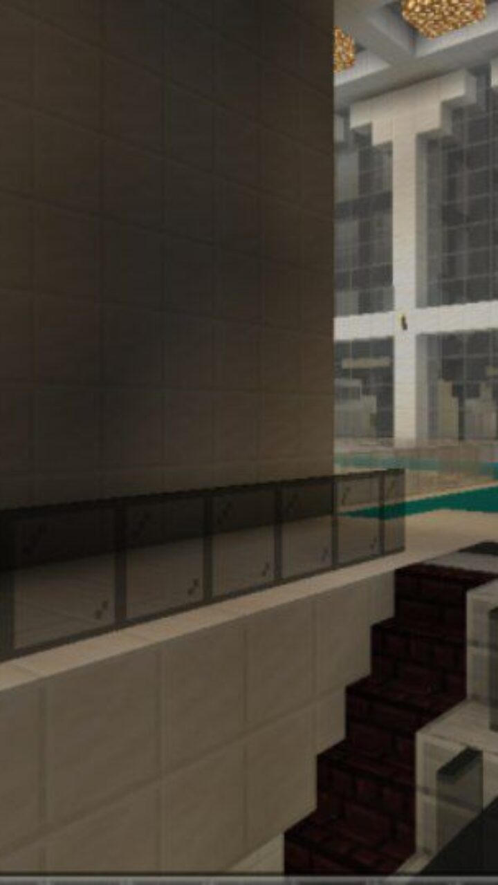 Inside from Twin Towers Map for Minecraft PE