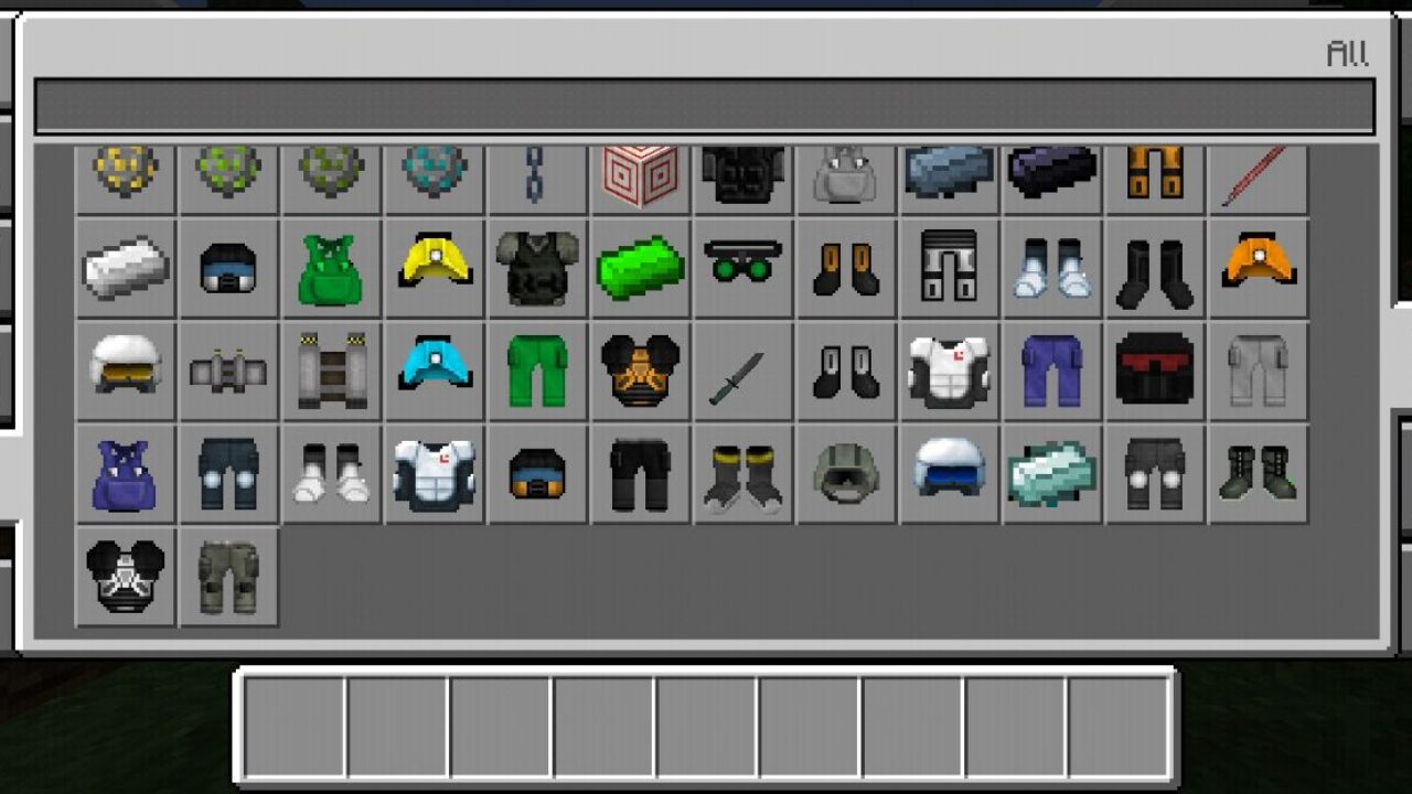 Inventory from Techguns Mod for Minecraft PE