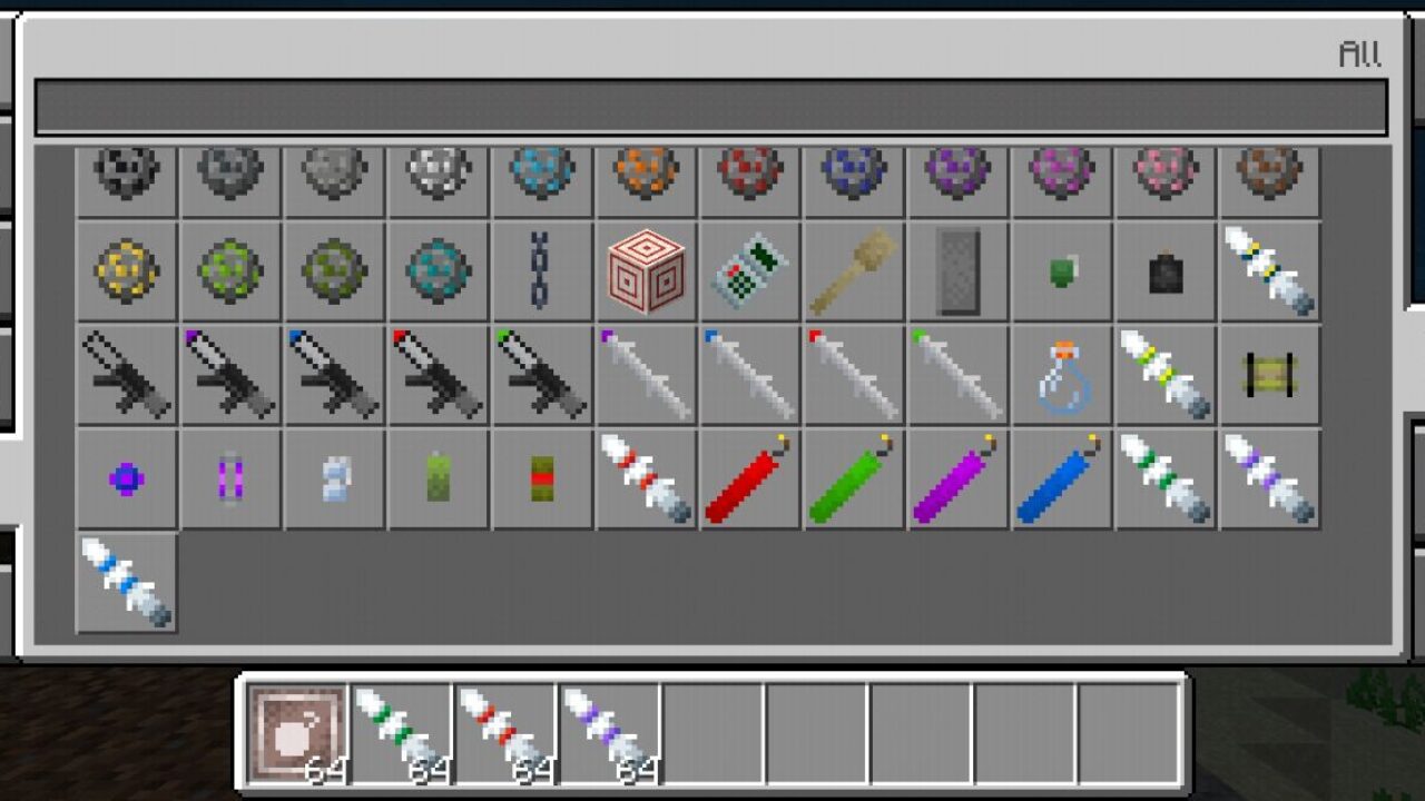 Inventory from TNT Mod for Minecraft PE