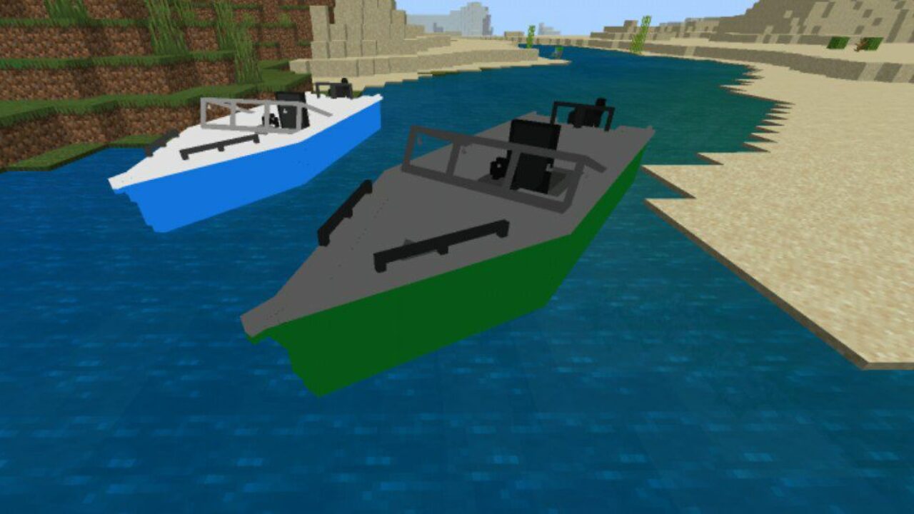 More Boats from Fishing Mod for Minecraft PE