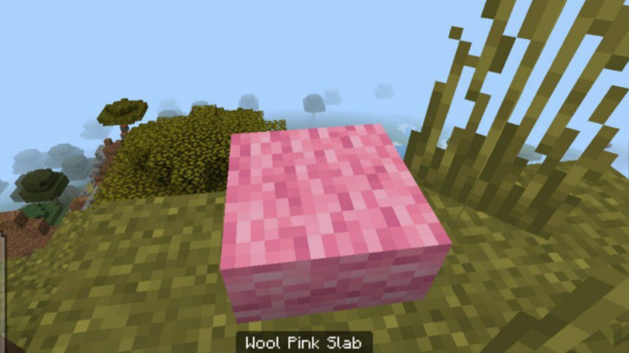 Pink Wool from Slabs Mod for Minecraft PE