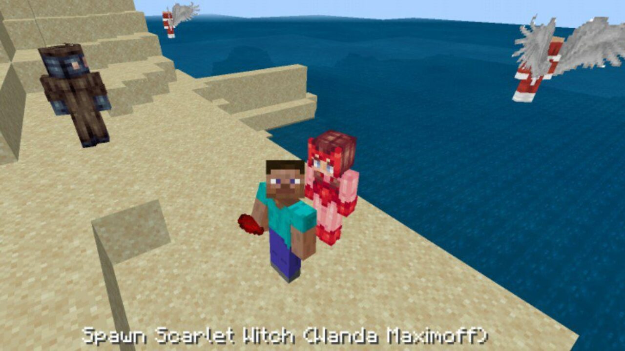 Scarlet Witch from Wolverine Mod for Minecraft PE