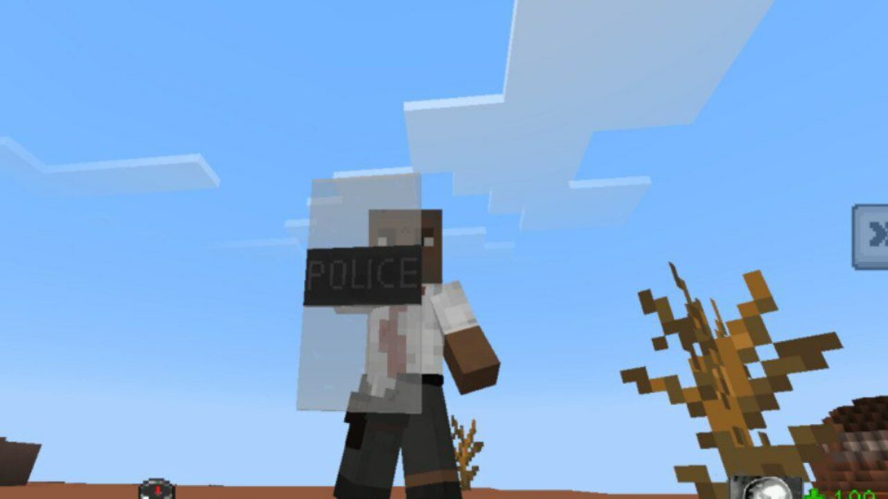 Shield from Left 4 Dead Mod for Minecraft PE