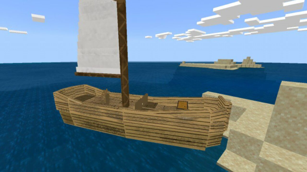 Small Ferry from Ships Mod for Minecraft PE