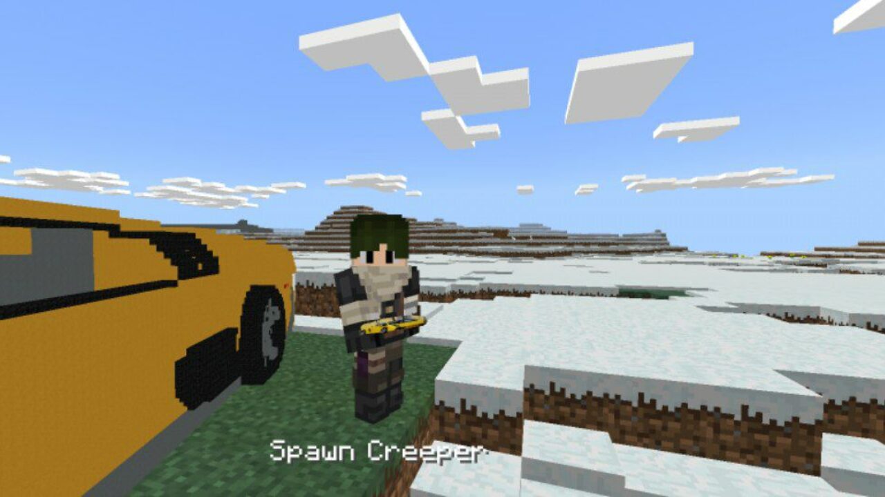 Spawn from 3D Cars Mod for Minecraft PE