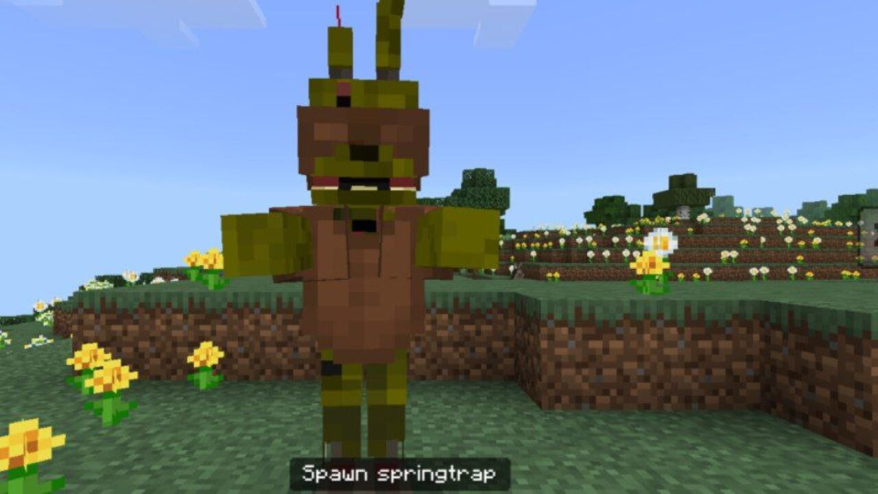 Springtrap from Freddy Mod for Minecraft PE