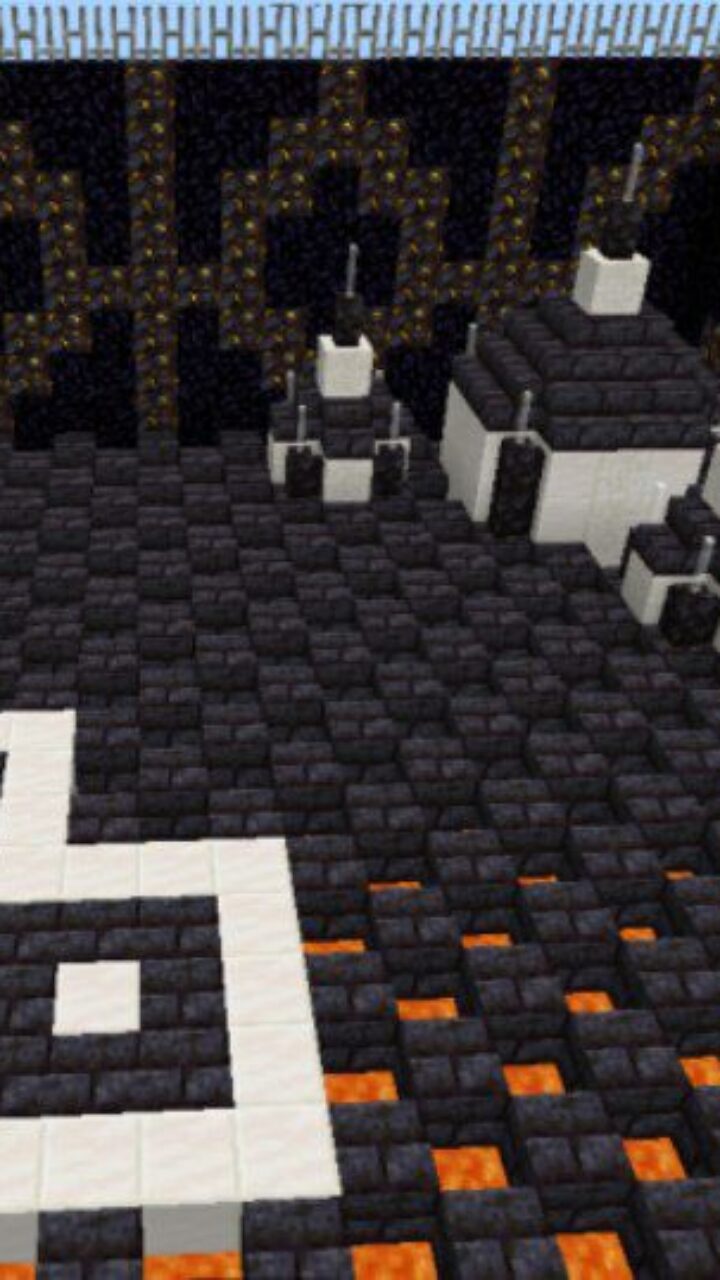 Top View from Duel Map for Minecraft PE