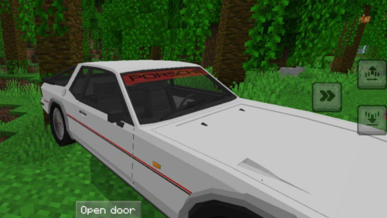 White from Porsche Mod for Minecraft PE