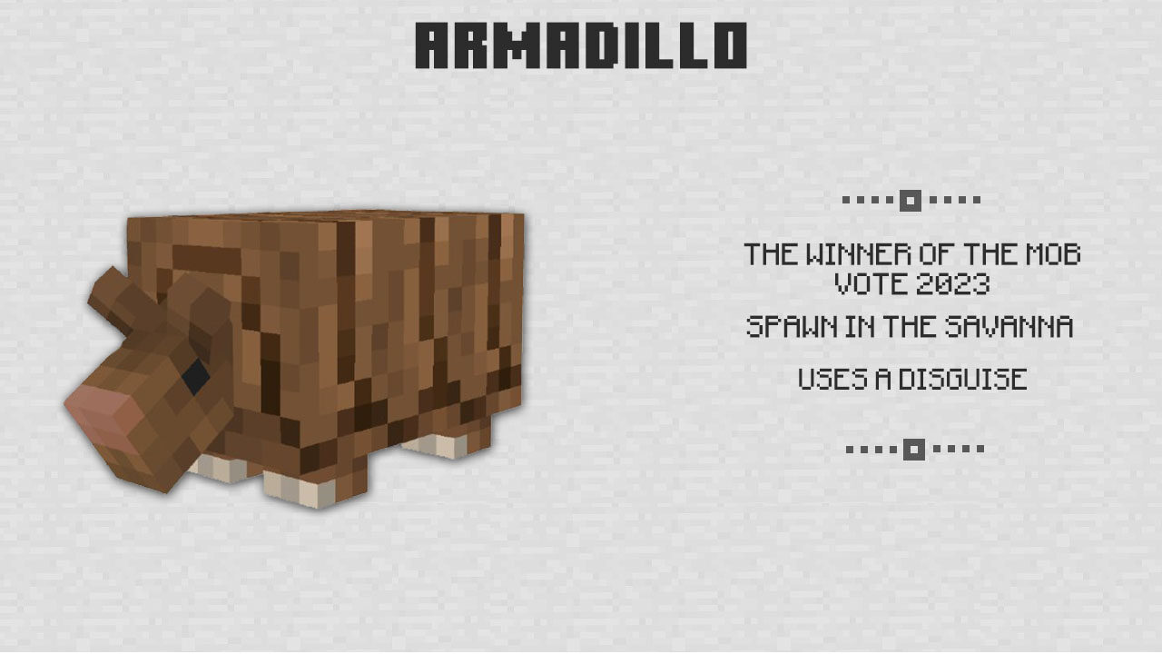 Armadillo for Minecraft PE 1.20-1.21