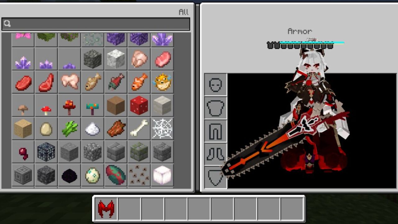 Armor from Honkai Impact Mod for Minecraft PE