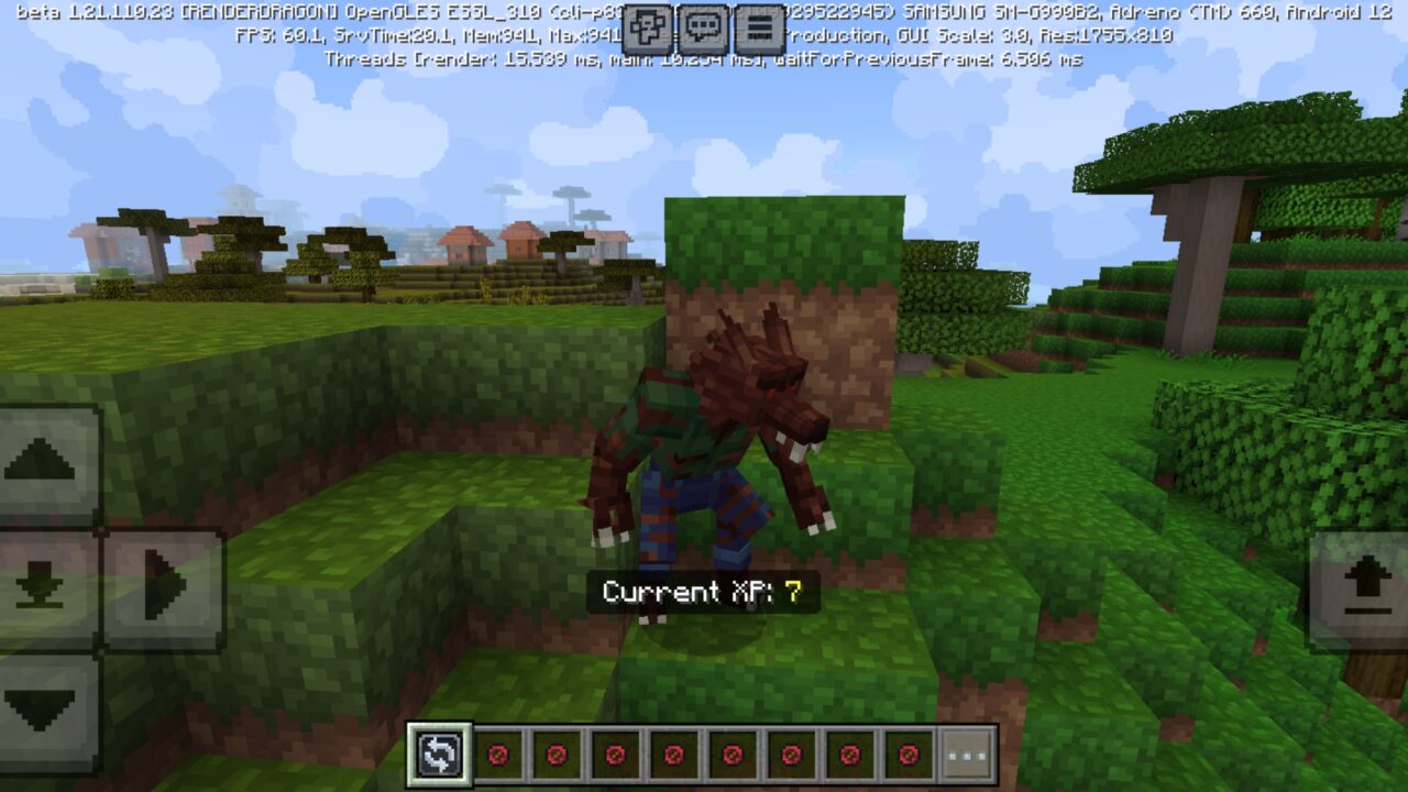 Be a Werewolf from Werewolf Mod for Minecraft PE